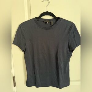 Theory Women's Dark Gray Short Sleeve Tee